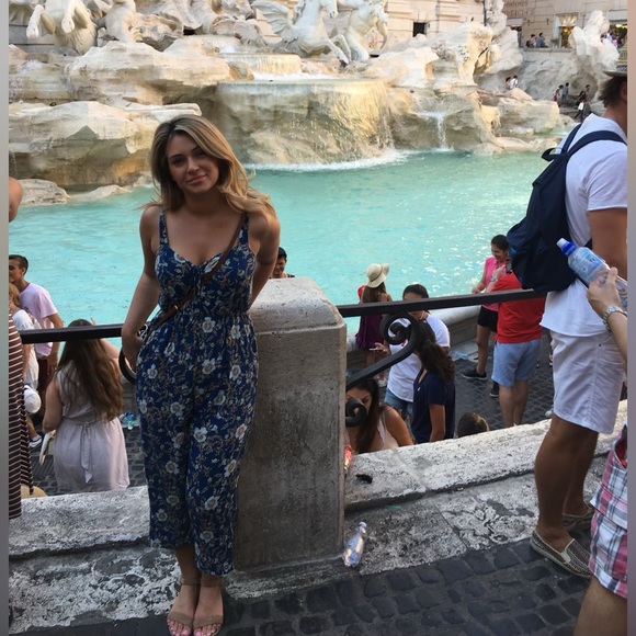 100% rayon summer flowey jumpsuit - Picture 10 of 10